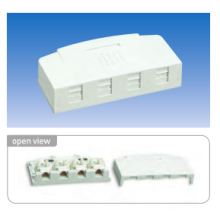 Cat.5E surface mount box, 4port