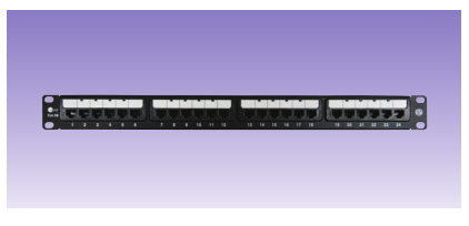 Cat5E patch pannel 24p
